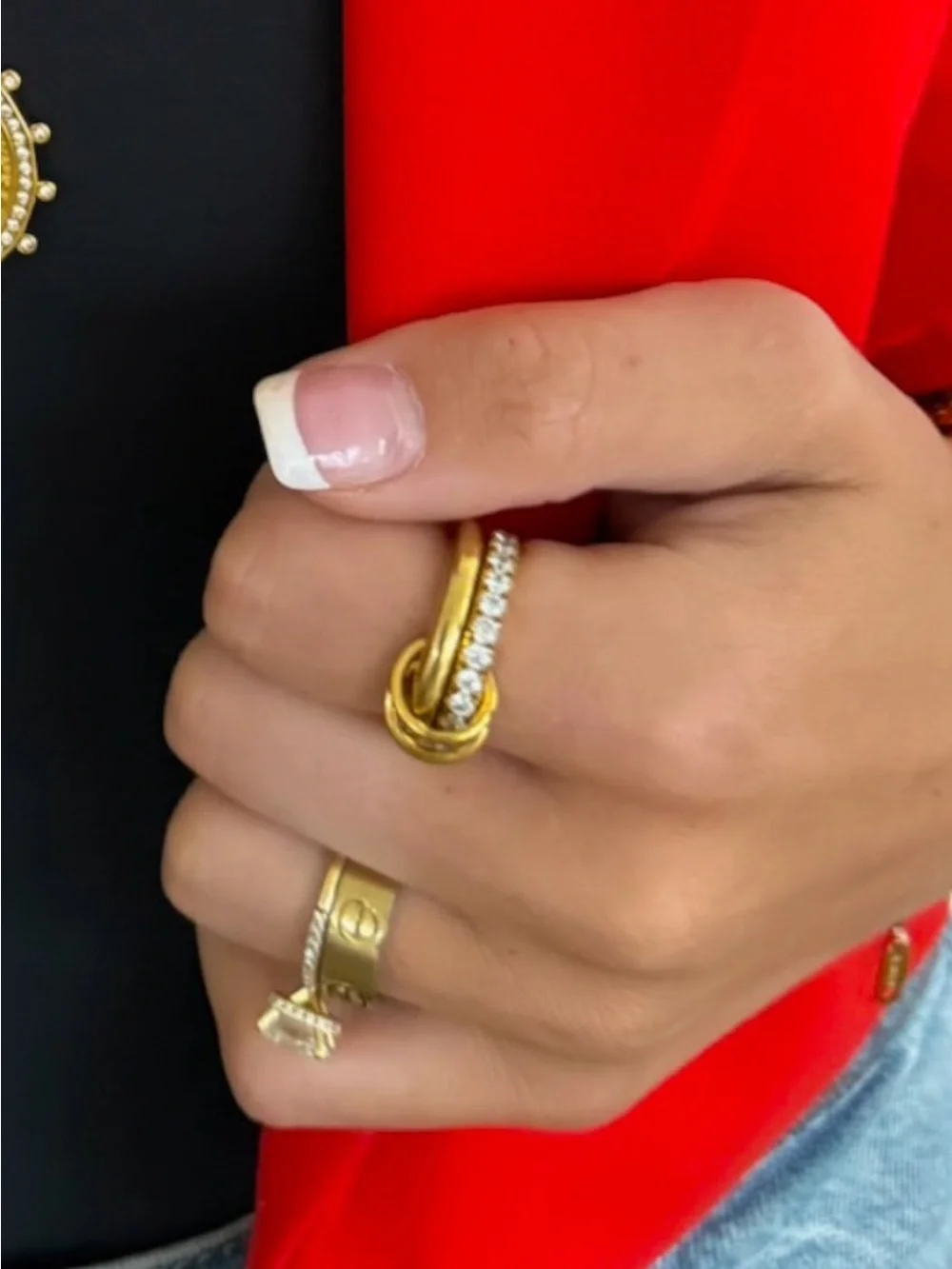 Chansutt water resistant stack ring / size 8